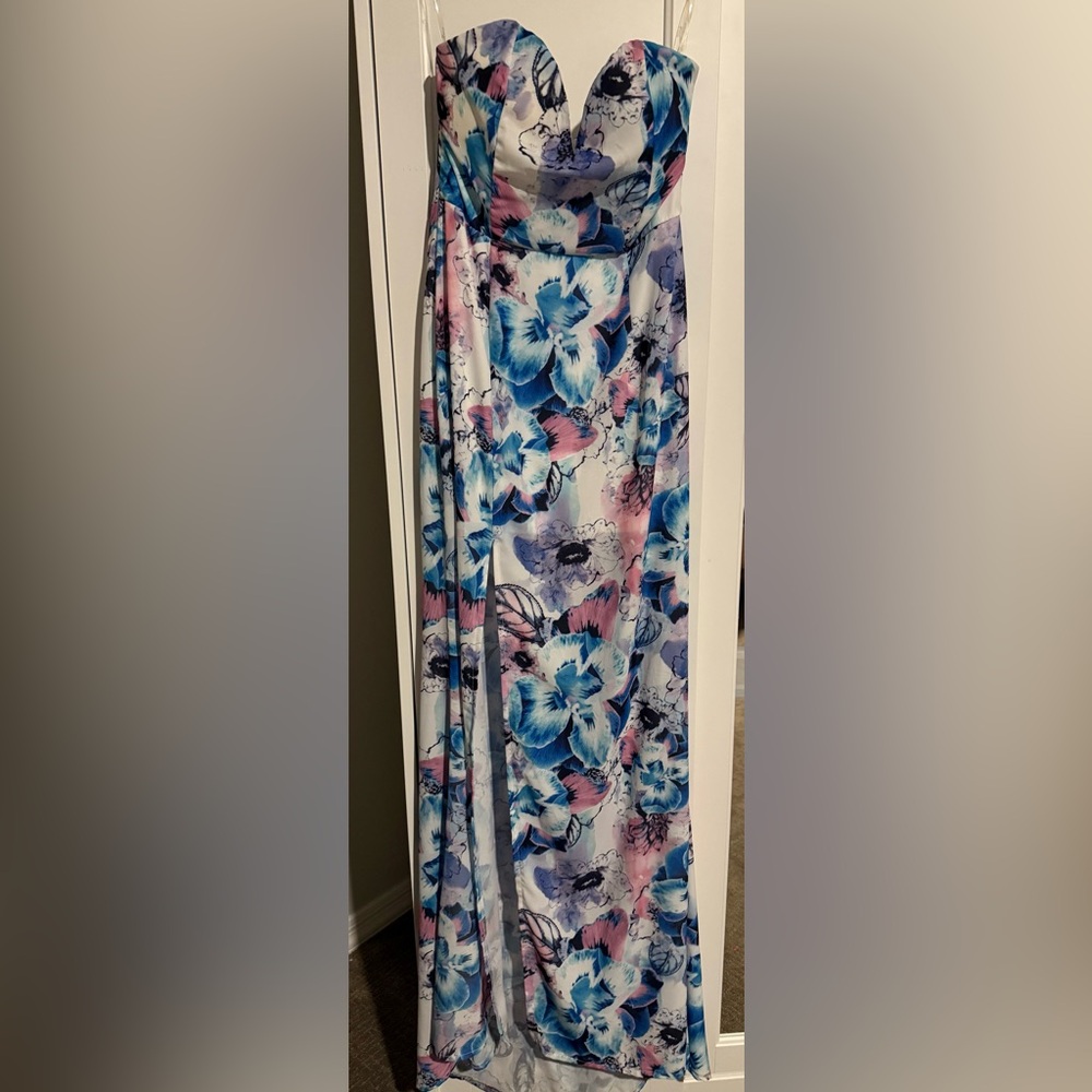 Dainty Hooligan Blue and Pink Floral Dress